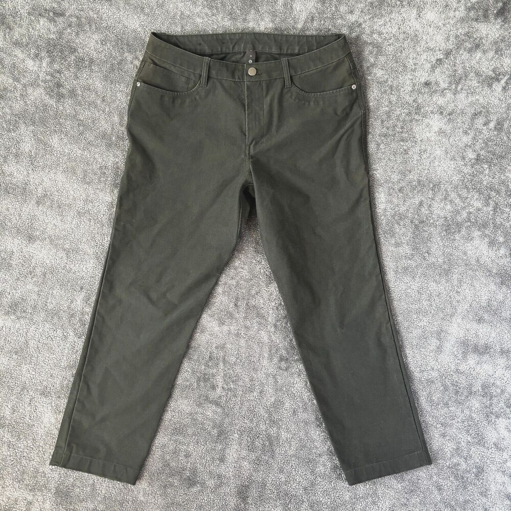 Lululemon Pants Commission Green Slim Fit 32 Stretch Work Casual Mens